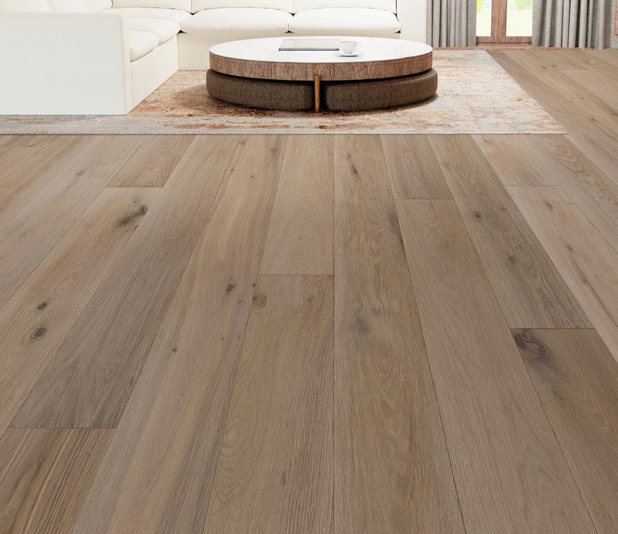 Completed interior built with architectural wood products