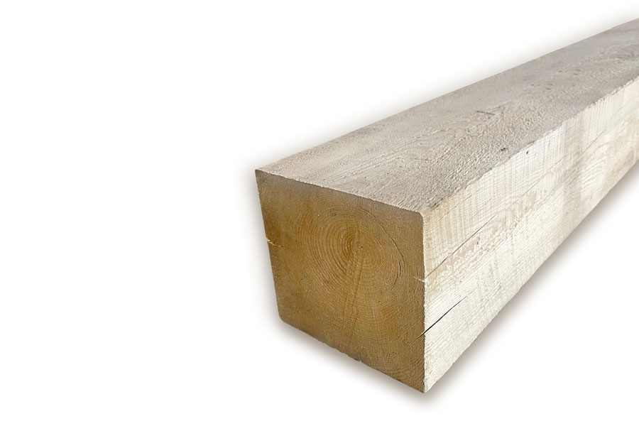 Rough-Sawn Hemlock Mantel