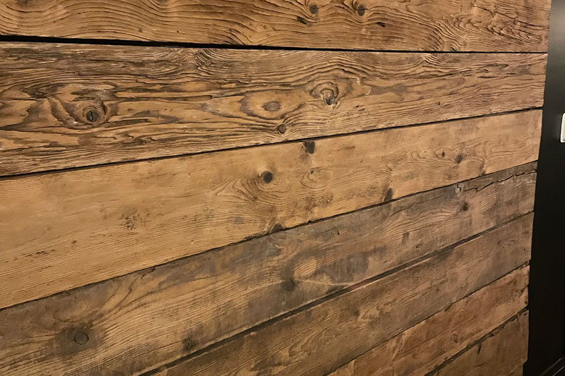 Reclaimed Mushroom Board, Clean Face