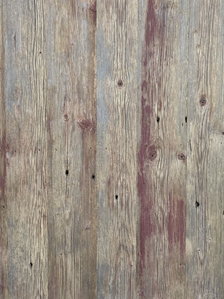 Reclaimed Red & Grey, Wire-Brushed