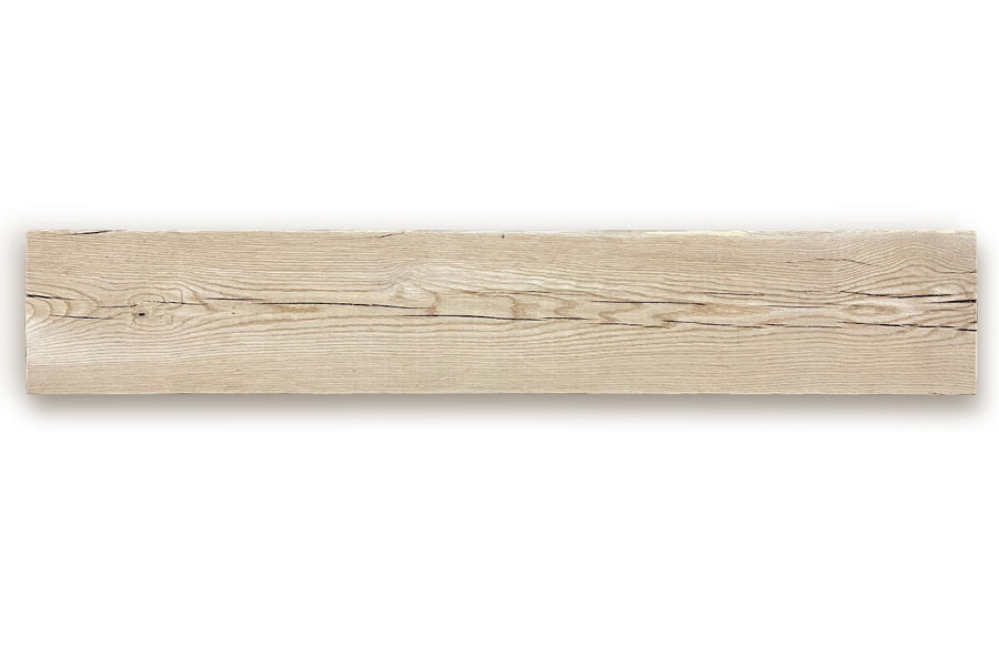 Band-Sawn White Oak Mantel, Fresh Brown