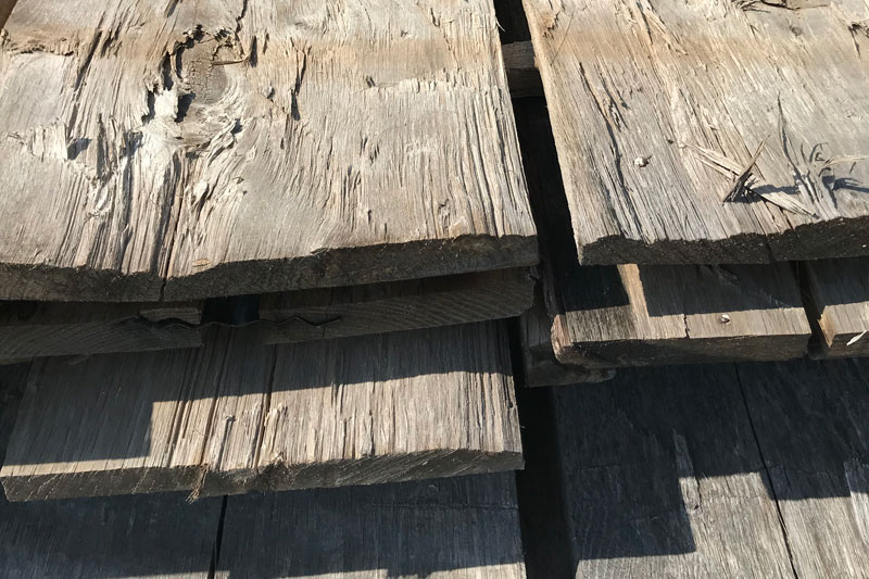 White Oak Hand-Hewn Skins
