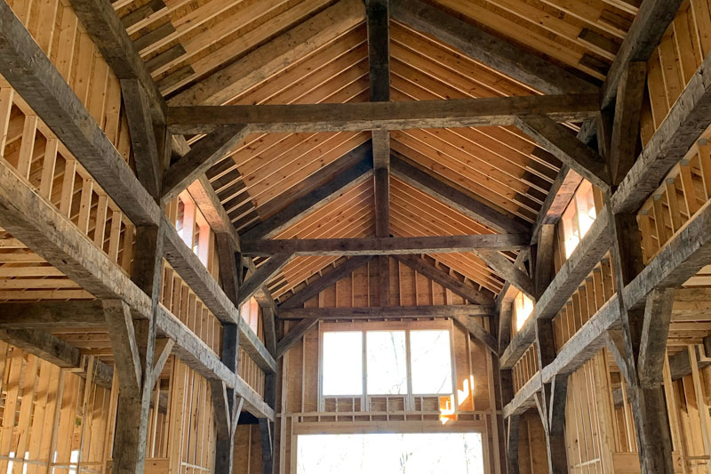 White Oak Hand-Hewn Timbers
