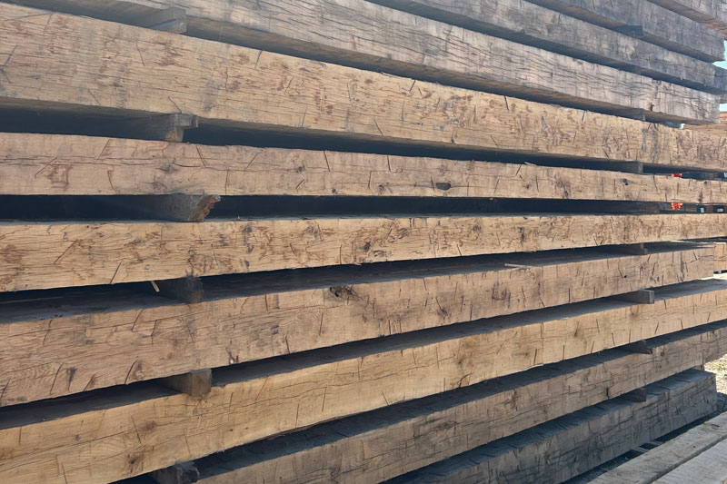 White Oak Hand-Hewn Timbers